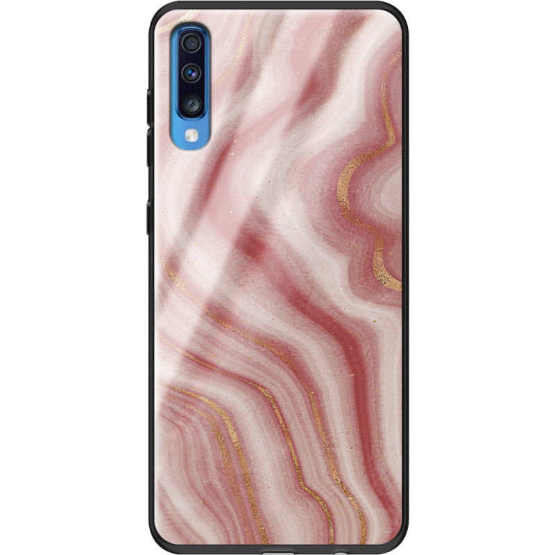 Защитный чехол BoxFace Glossy Panel Samsung Galaxy A70 Print Marble