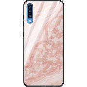 Защитный чехол BoxFace Glossy Panel Samsung Galaxy A70 Pink Marble