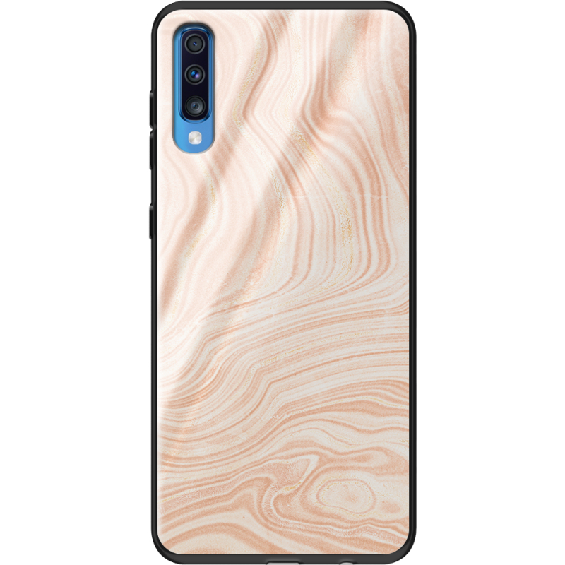 Защитный чехол BoxFace Glossy Panel Samsung Galaxy A70 Delicate Marble