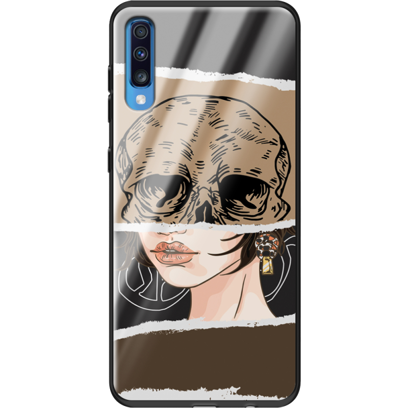 Защитный чехол BoxFace Glossy Panel Samsung Galaxy A70 Skull-Girl