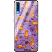 Защитный чехол BoxFace Glossy Panel Samsung Galaxy A70 Yoga Cat