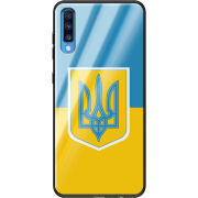 Защитный чехол BoxFace Glossy Panel Samsung Galaxy A70 Герб України