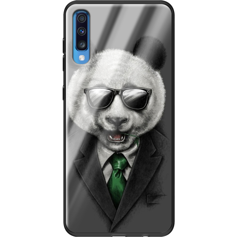 Защитный чехол BoxFace Glossy Panel Samsung Galaxy A70 Cool Panda