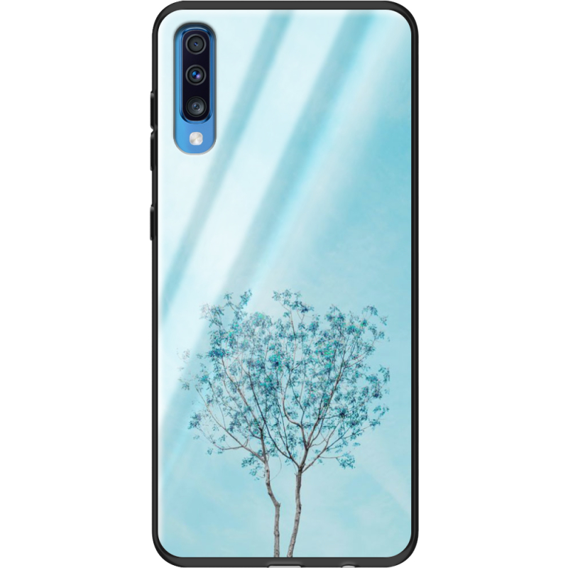Защитный чехол BoxFace Glossy Panel Samsung Galaxy A70 Blue Tree