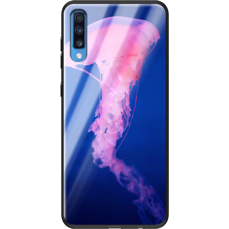 Защитный чехол BoxFace Glossy Panel Samsung Galaxy A70 Jellyfish