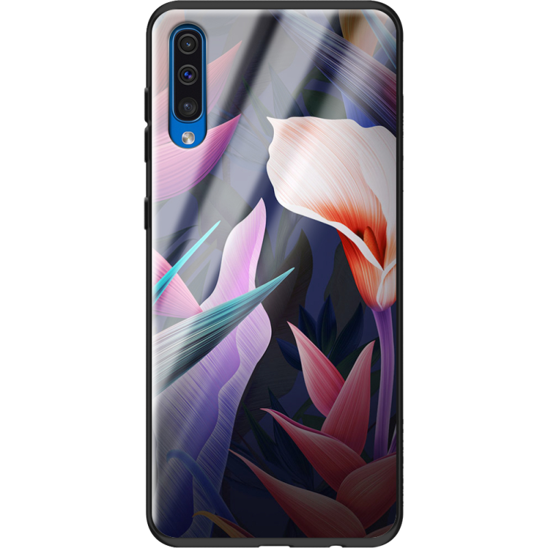 Защитный чехол BoxFace Glossy Panel Samsung Galaxy A50 Calla Flower