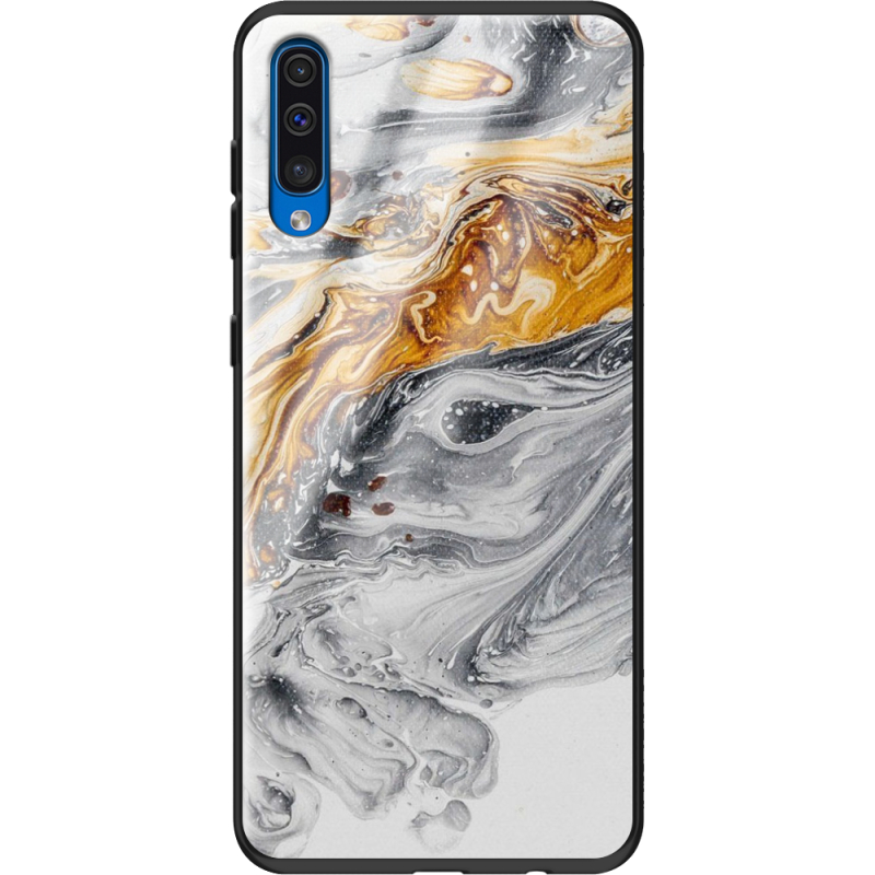 Защитный чехол BoxFace Glossy Panel Samsung Galaxy A50 Gold With Silver