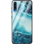 Защитный чехол BoxFace Glossy Panel Samsung Galaxy A50 Blue Marble