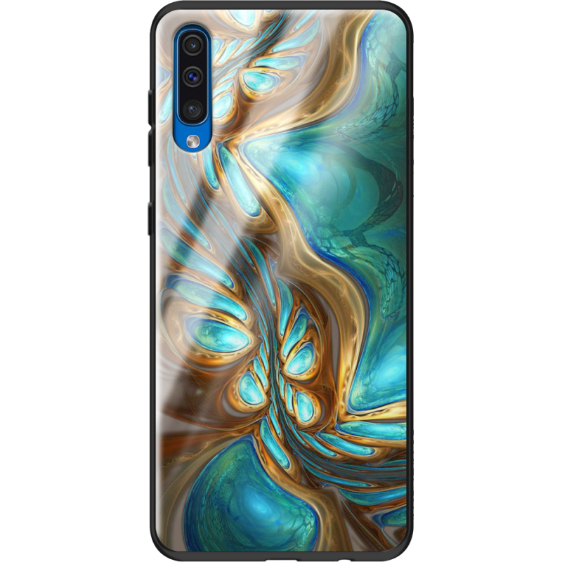 Защитный чехол BoxFace Glossy Panel Samsung Galaxy A50 Blue Abstraction