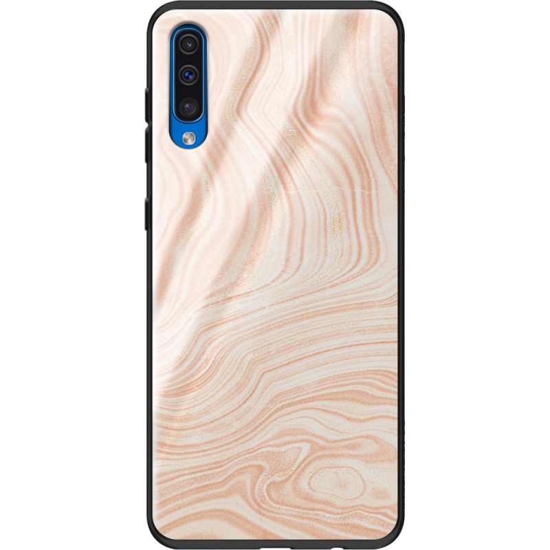 Защитный чехол BoxFace Glossy Panel Samsung Galaxy A50 Delicate Marble