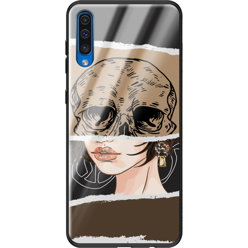 Защитный чехол BoxFace Glossy Panel Samsung Galaxy A50 Skull-Girl