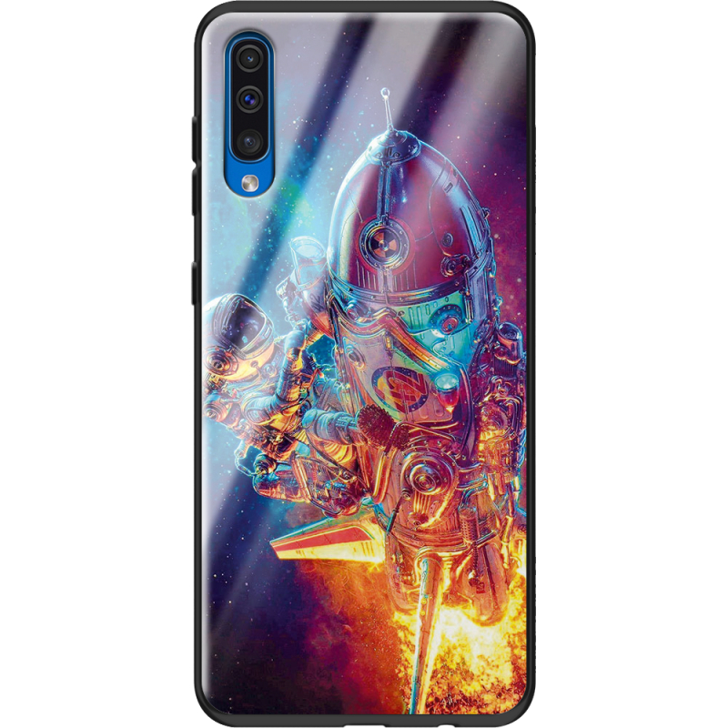 Защитный чехол BoxFace Glossy Panel Samsung Galaxy A50 Astronaut in Space