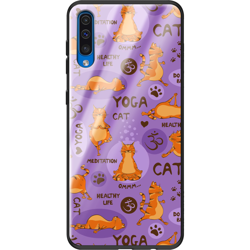 Защитный чехол BoxFace Glossy Panel Samsung Galaxy A50 Yoga Cat