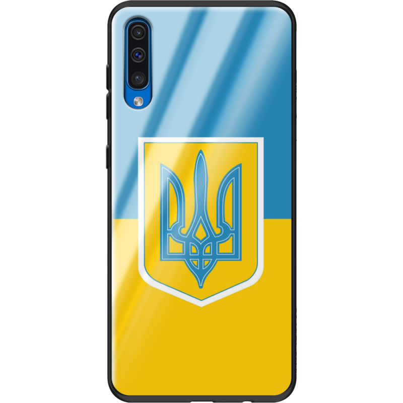 Защитный чехол BoxFace Glossy Panel Samsung Galaxy A50 Герб України