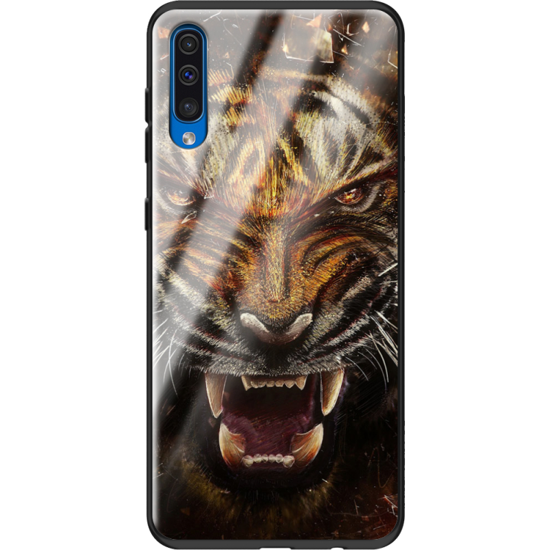 Защитный чехол BoxFace Glossy Panel Samsung Galaxy A50 Tiger
