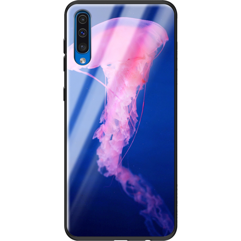 Защитный чехол BoxFace Glossy Panel Samsung Galaxy A50 Jellyfish