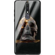 Защитный чехол BoxFace Glossy Panel Nokia 3.1 Plus Gold Skull