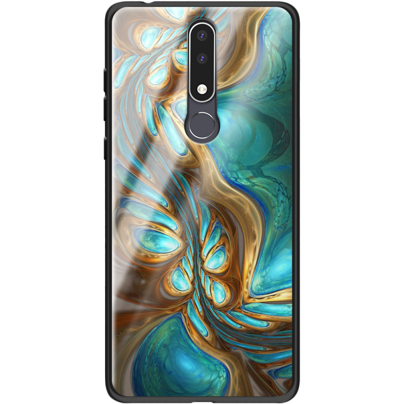 Защитный чехол BoxFace Glossy Panel Nokia 3.1 Plus Blue Abstraction