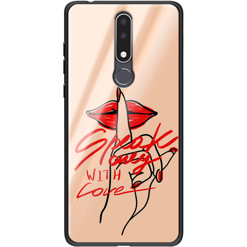 Защитный чехол BoxFace Glossy Panel Nokia 3.1 Plus Speak Only Whith Love