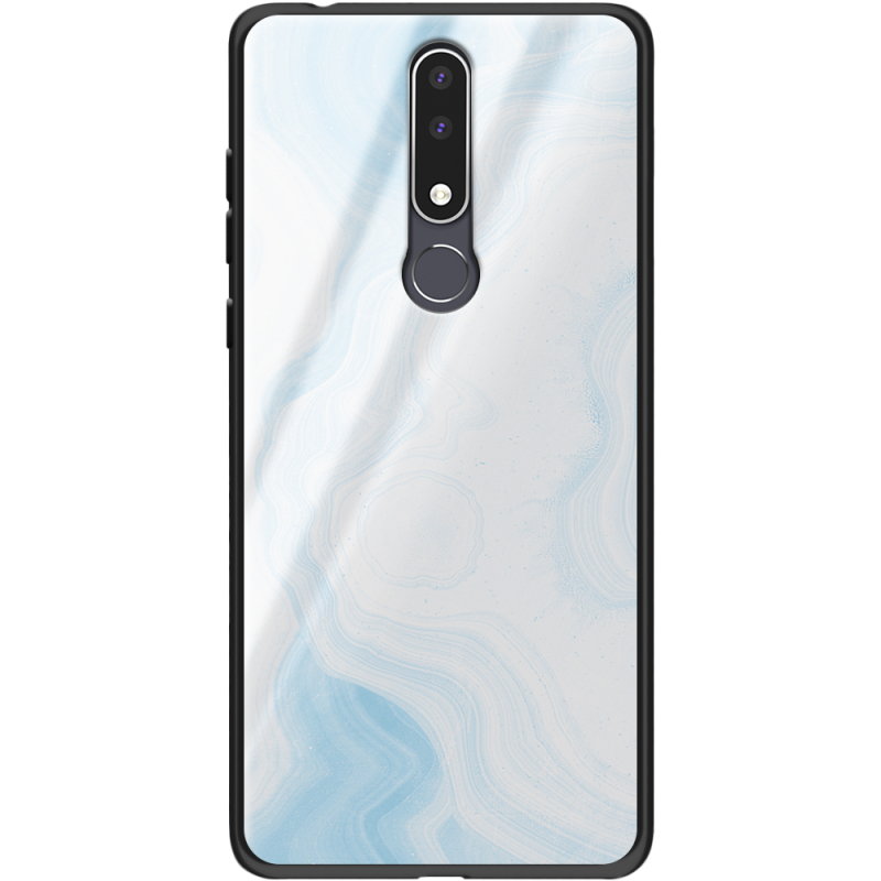 Защитный чехол BoxFace Glossy Panel Nokia 3.1 Plus Light Marble