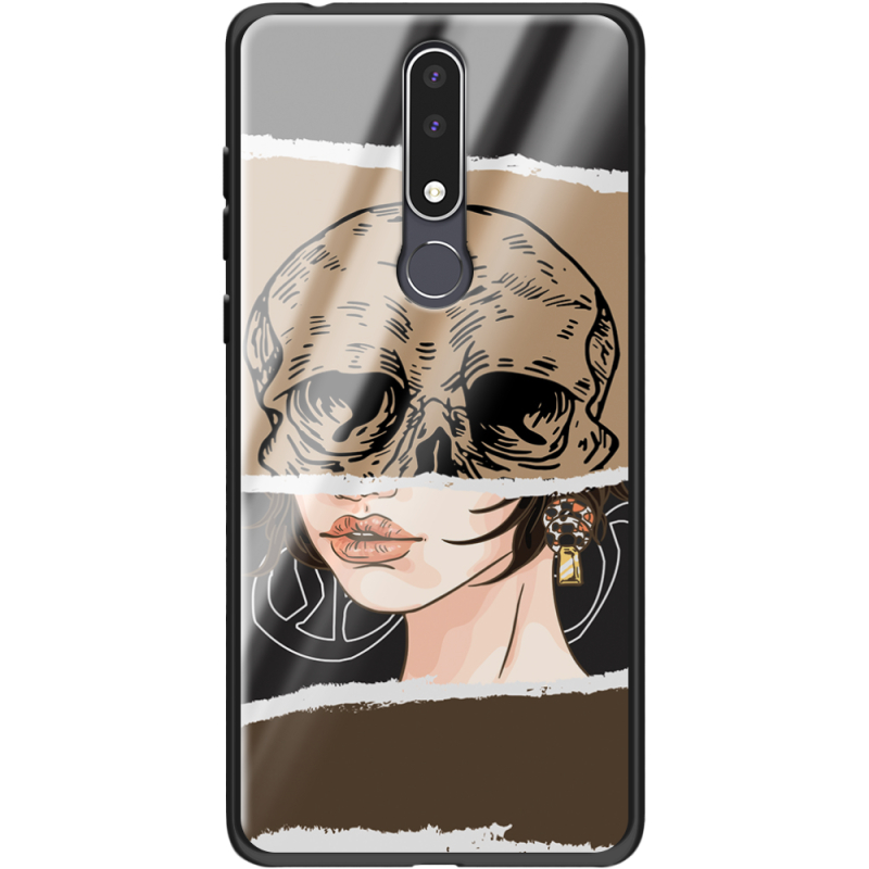 Защитный чехол BoxFace Glossy Panel Nokia 3.1 Plus Skull-Girl