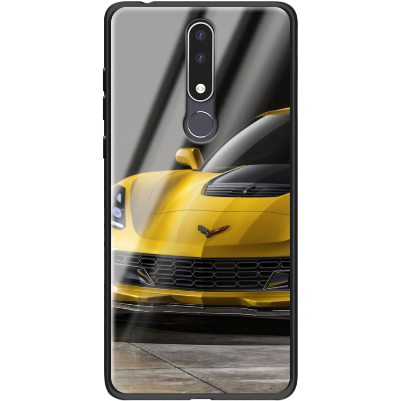 Защитный чехол BoxFace Glossy Panel Nokia 3.1 Plus Corvette Z06