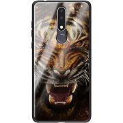 Защитный чехол BoxFace Glossy Panel Nokia 3.1 Plus Tiger