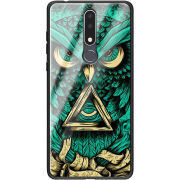 Защитный чехол BoxFace Glossy Panel Nokia 3.1 Plus Masonic Owl