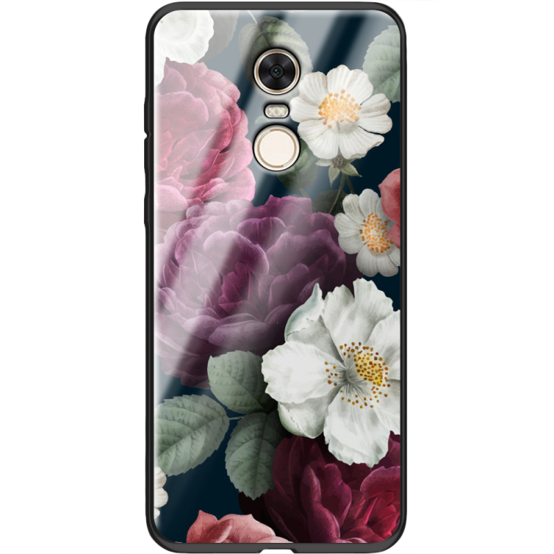 Защитный чехол BoxFace Glossy Panel Xiaomi Redmi 5 Plus Peonies