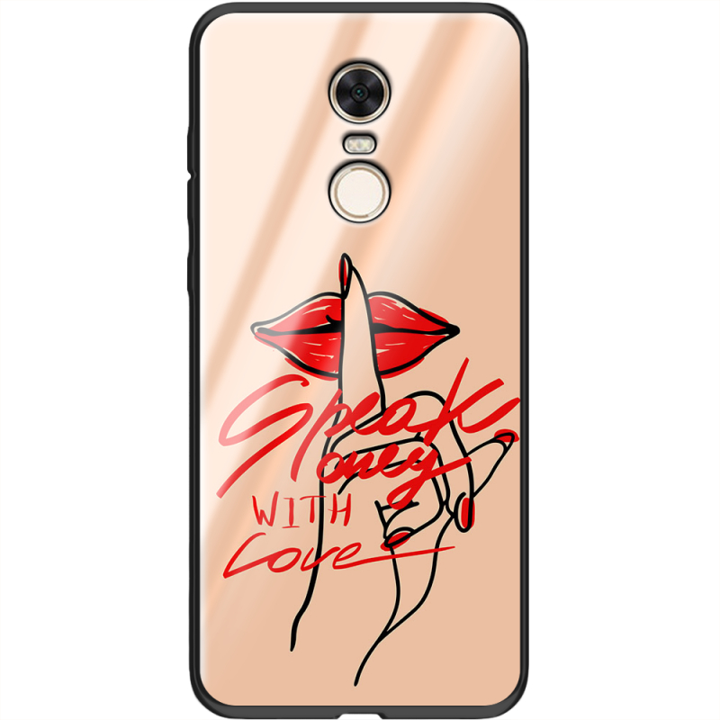 Защитный чехол BoxFace Glossy Panel Xiaomi Redmi 5 Plus Speak Only Whith Love