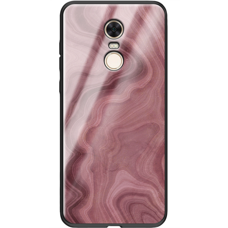 Защитный чехол BoxFace Glossy Panel Xiaomi Redmi 5 Plus DarkRed Marble