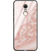 Защитный чехол BoxFace Glossy Panel Xiaomi Redmi 5 Plus Pink Marble