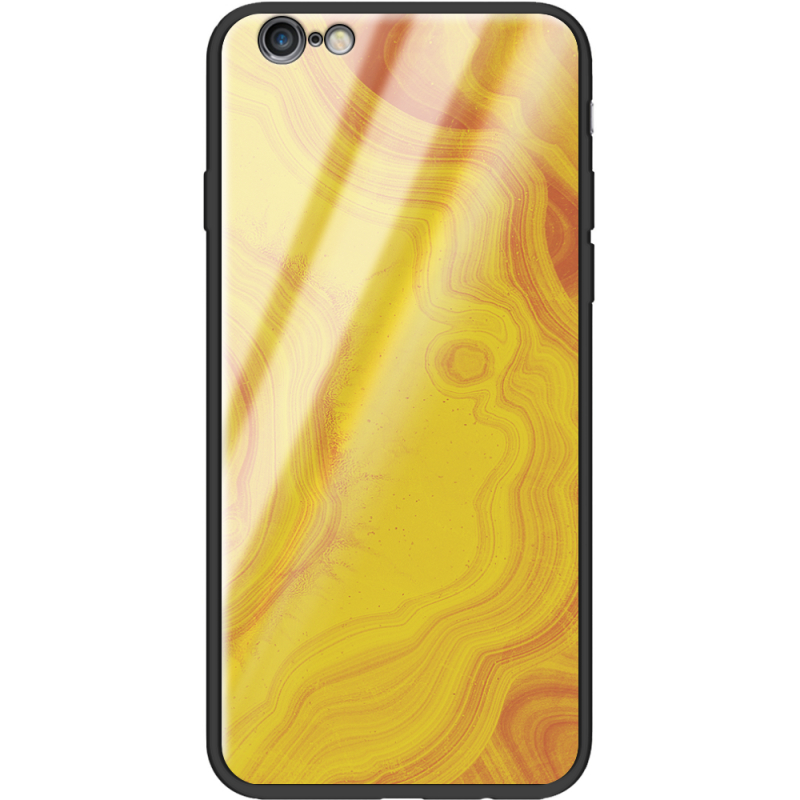 Защитный чехол BoxFace Glossy Panel Apple iPhone 6 Plus Yellow Marble