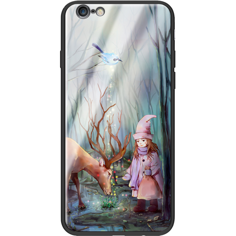Защитный чехол BoxFace Glossy Panel Apple iPhone 6 Plus Girl And Deer