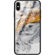 Защитный чехол BoxFace Glossy Panel Apple iPhone XS Max Gold With Silver