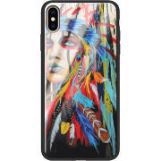 Защитный чехол BoxFace Glossy Panel Apple iPhone XS Max Feather Girl