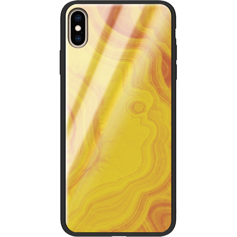 Защитный чехол BoxFace Glossy Panel Apple iPhone XS Max Yellow Marble