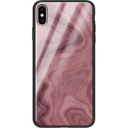 Защитный чехол BoxFace Glossy Panel Apple iPhone XS Max DarkRed Marble