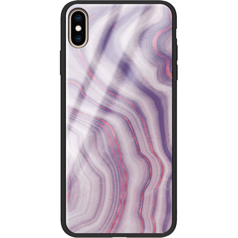 Защитный чехол BoxFace Glossy Panel Apple iPhone XS Max Purple Marble