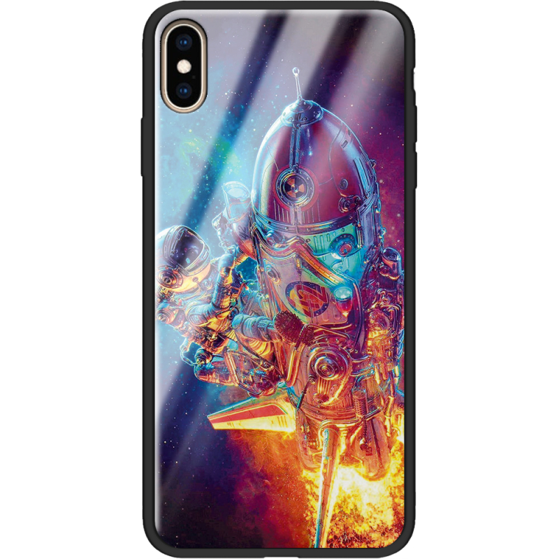 Защитный чехол BoxFace Glossy Panel Apple iPhone XS Max Astronaut in Space