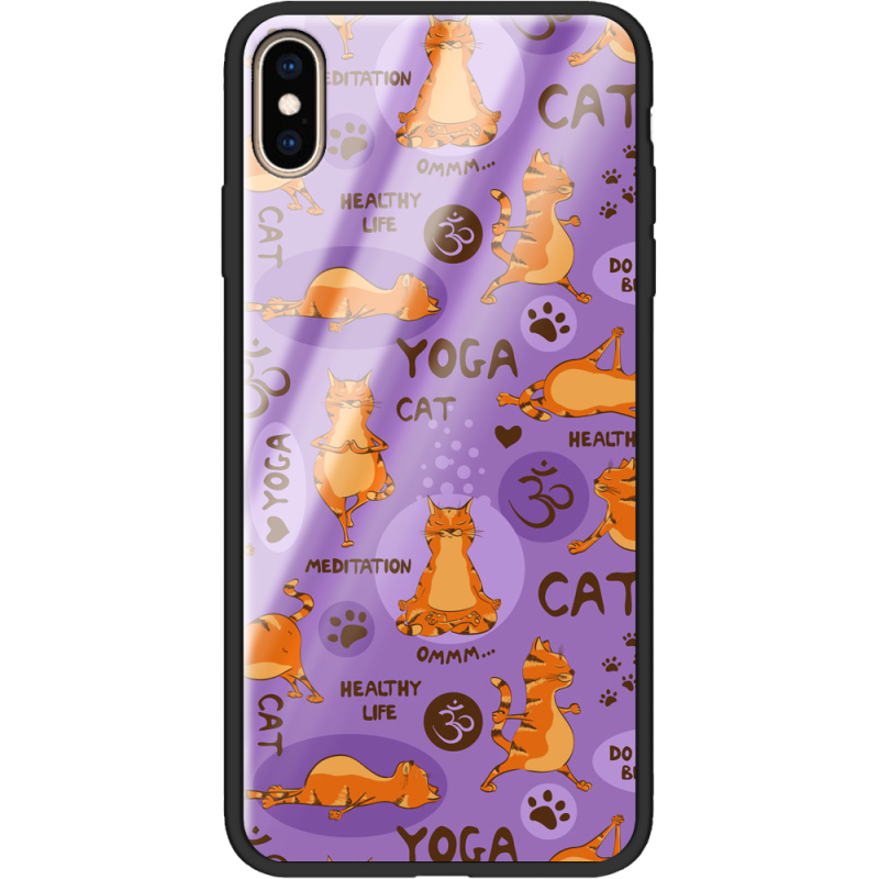 Защитный чехол BoxFace Glossy Panel Apple iPhone XS Max Yoga Cat