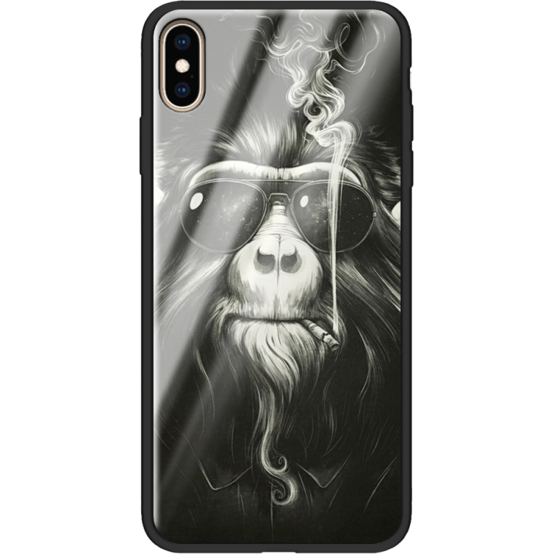 Защитный чехол BoxFace Glossy Panel Apple iPhone XS Max Smokey Monkey