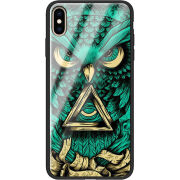 Защитный чехол BoxFace Glossy Panel Apple iPhone XS Max Masonic Owl