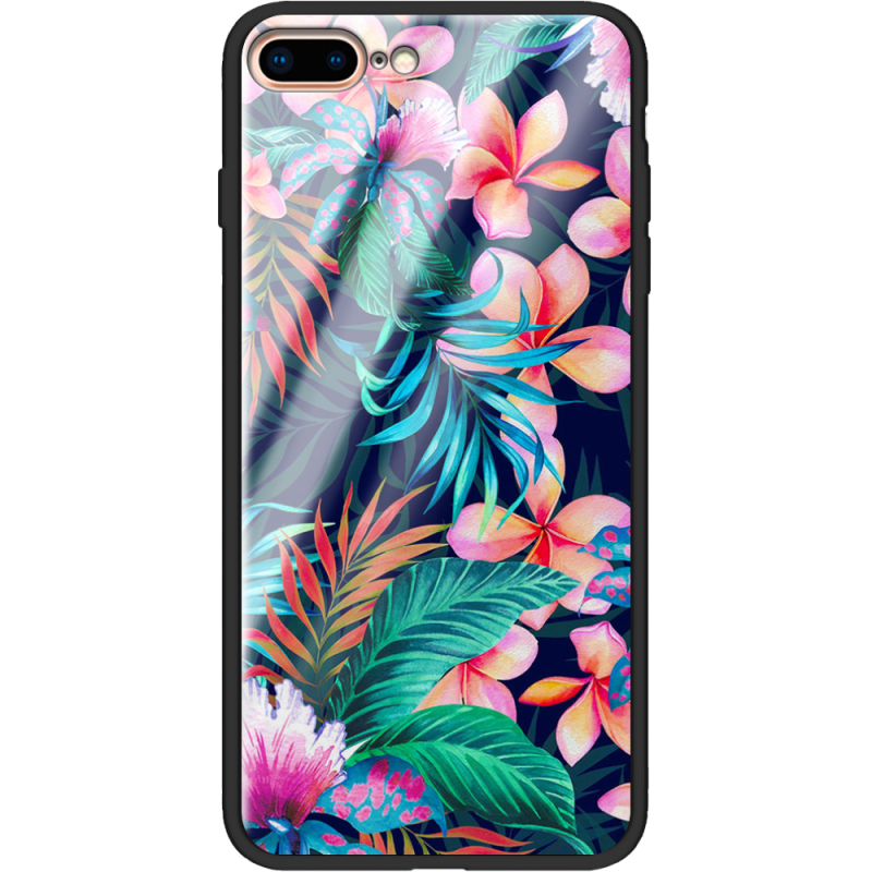 Защитный чехол BoxFace Glossy Panel Apple iPhone 7 / 8 Plus Exotic Flowers