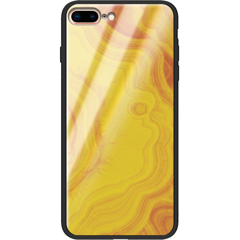 Защитный чехол BoxFace Glossy Panel Apple iPhone 7 / 8 Plus Yellow Marble