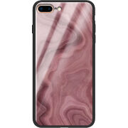 Защитный чехол BoxFace Glossy Panel Apple iPhone 7 / 8 Plus DarkRed Marble