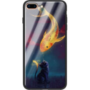 Защитный чехол BoxFace Glossy Panel Apple iPhone 7 / 8 Plus Kitten And Fish