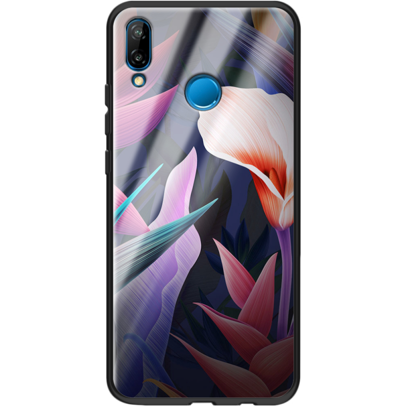 Защитный чехол BoxFace Glossy Panel Huawei P20 Lite Calla Flower