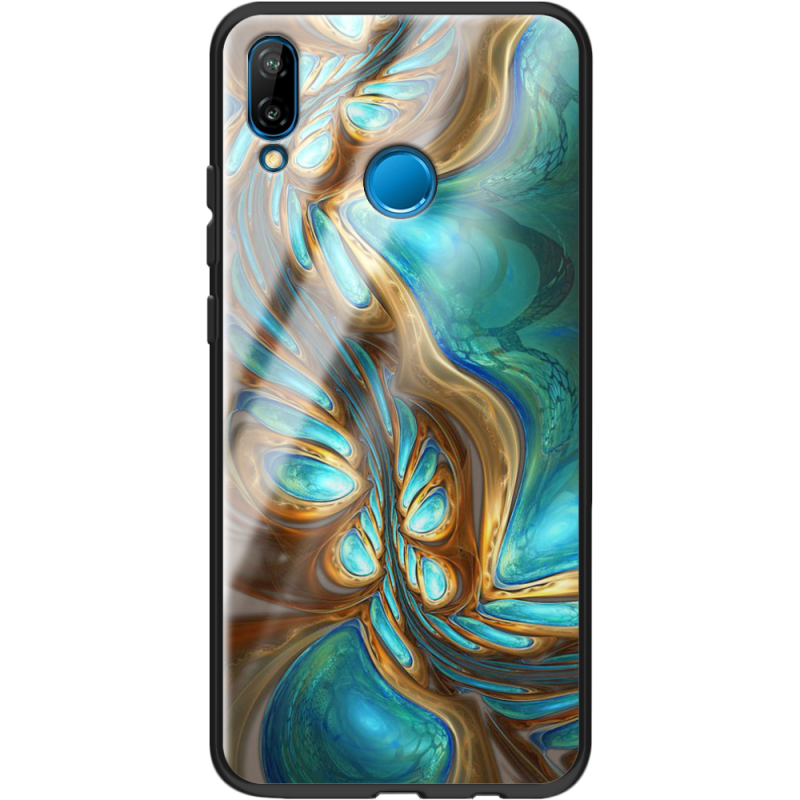 Защитный чехол BoxFace Glossy Panel Huawei P20 Lite Blue Abstraction