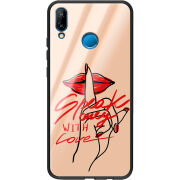 Защитный чехол BoxFace Glossy Panel Huawei P20 Lite Speak Only Whith Love